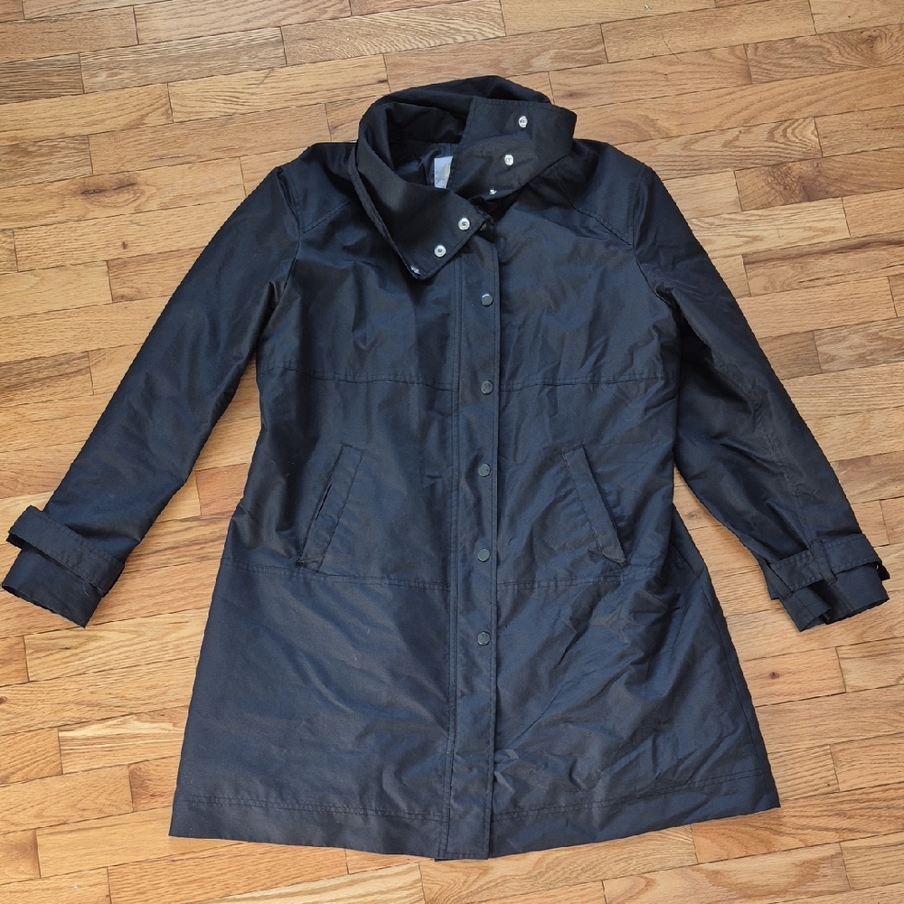 Old Navy Women's Black Trench Coat